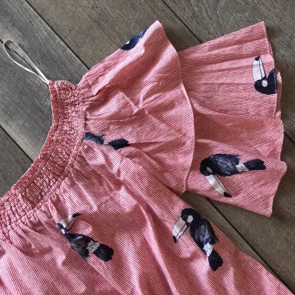 Zara Basic Pocketed Stripe Ruffle Toucan Dress - Picture 4 of 11